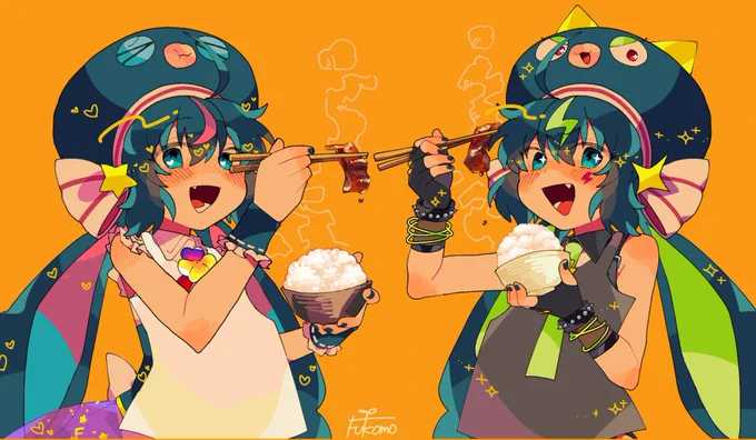 子牛さんの新曲『君と緊密関係』イラスト担当させていただいております!! お肉を食べるかわいい音街が見られますのでぜひチェックしてください