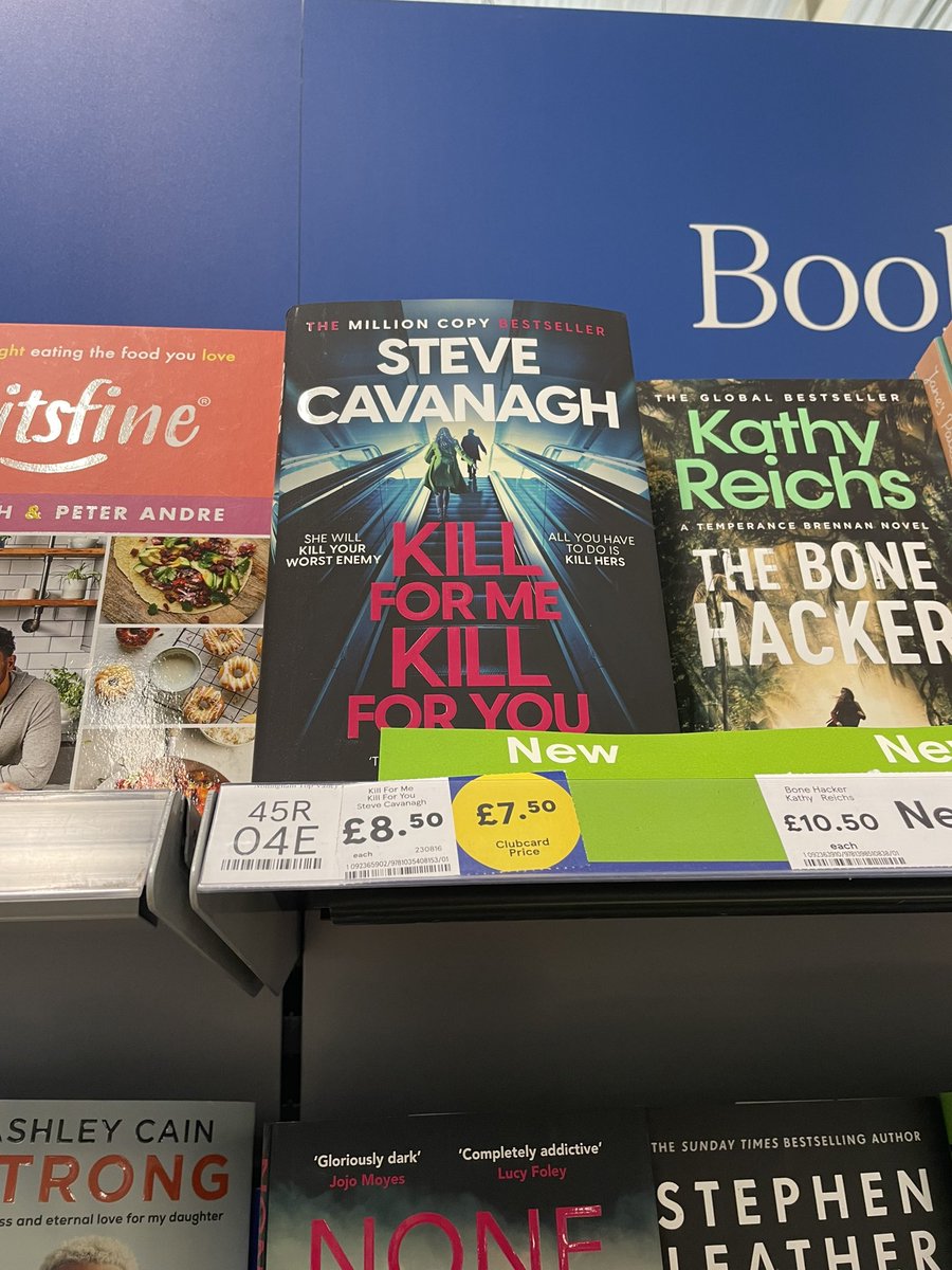 Supposed to be on a book ban, but there are some books you need to have! And a bargain at that too! 😊 @SteveCavanagh_ @mearns_tracy @tesco #KillForMeKillForYou