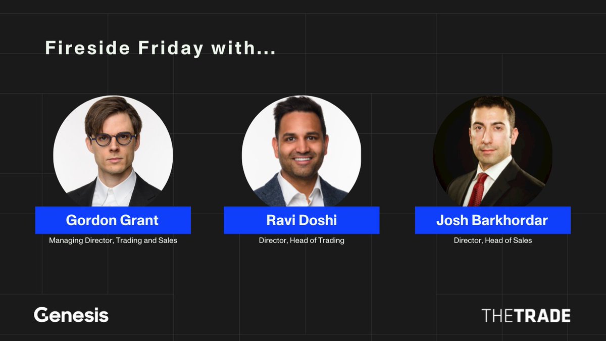 Genesis (@genesistrading) on Twitter photo The heads of the Genesis Trading desk sat down with @wesleybray_ at <a href="/theTRADEnews/">The TRADE News</a> to discuss how enforcement-related turmoil has altered the crypto trading landscape and the future of digital assets trading offerings. Full Article: thetradenews.com/fireside-frida… The heads of the Genesis Trading desk sat down with @wesleybray_ at <a href="/theTRADEnews/">The TRADE News</a> to discuss how enforcement-related turmoil has altered the crypto trading landscape and the future of digital assets trading offerings. Full Article: thetradenews.com/fireside-frida…