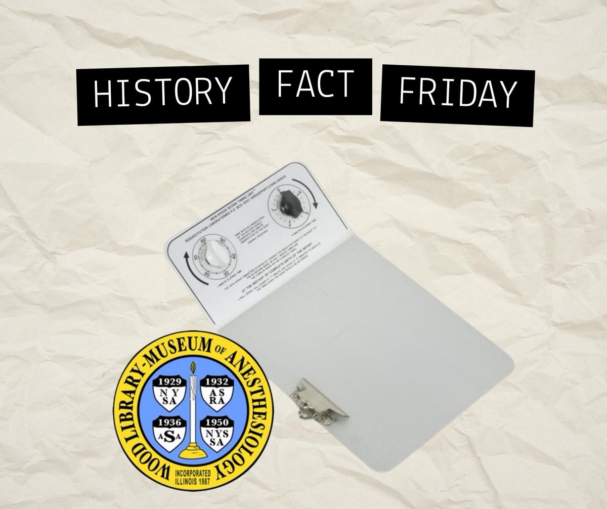 #HistoryFactFriday Dr. Virginia Apgar (1909-1974) was an anesthesiologist and pioneer in perinatal medicine. Introduced in 1953, the Apgar score is a method of evaluating newborn infants based on five observable signs: heart rate, respiratory rate, muscle tone, reflexes and color