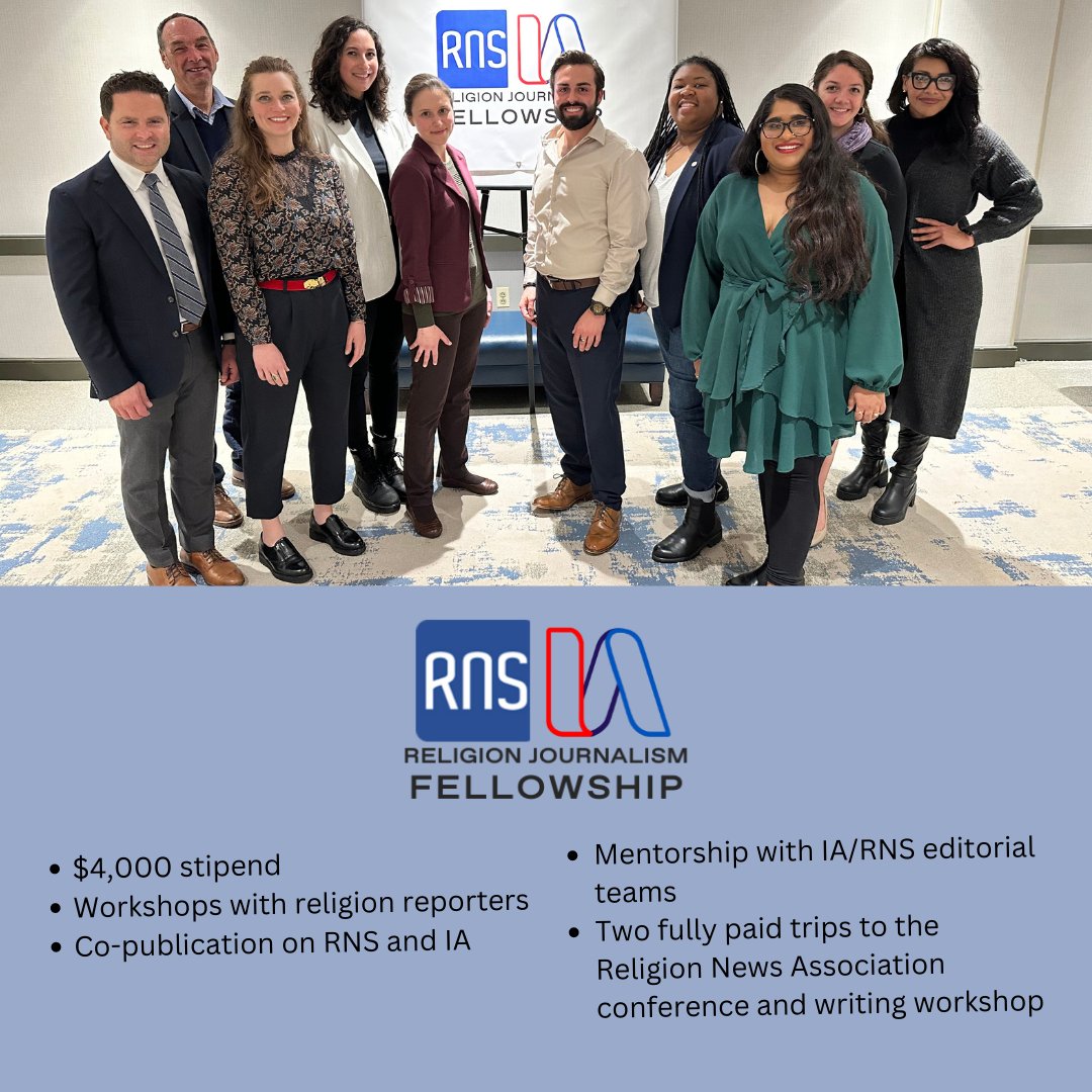 RNS's tweet photo. It's the LAST DAY to apply for the RNS and @interfaithusa 2023-2024 Religion Journalism Fellowship! 

Apply: https://t.co/1oNXuKOlwZ
Learn more: https://t.co/ftle631kkD https://t.co/YZPA7t6eKr