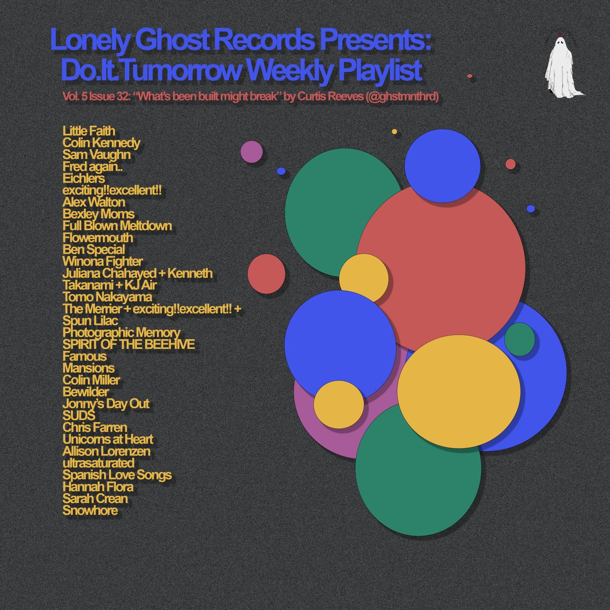 We have a new playlist for you from <a href="/ghstmnthrd/">Curtis L. Reeves Jr.</a> feat. <a href="/fredagainagain1/">Fred again..</a> <a href="/eichlers__/">HYPERSKA ☆ SUPERSTAR</a> <a href="/superexcitebike/">exciting!!excellent!!🇵🇸✨</a> <a href="/FullBlownMltdwn/">Full Blown Meltdown</a> <a href="/flowermouthband/">Flowermouth</a> <a href="/ben_special/">ben</a> <a href="/winonafighter/">WINONA FIGHTER</a> <a href="/themerrier505/">merrier 👾</a> <a href="/MANSIONS/">Mansions</a> <a href="/c_linmiller_/">colin miller</a> + more! We update the playlist each week so give it a follow! link in replies