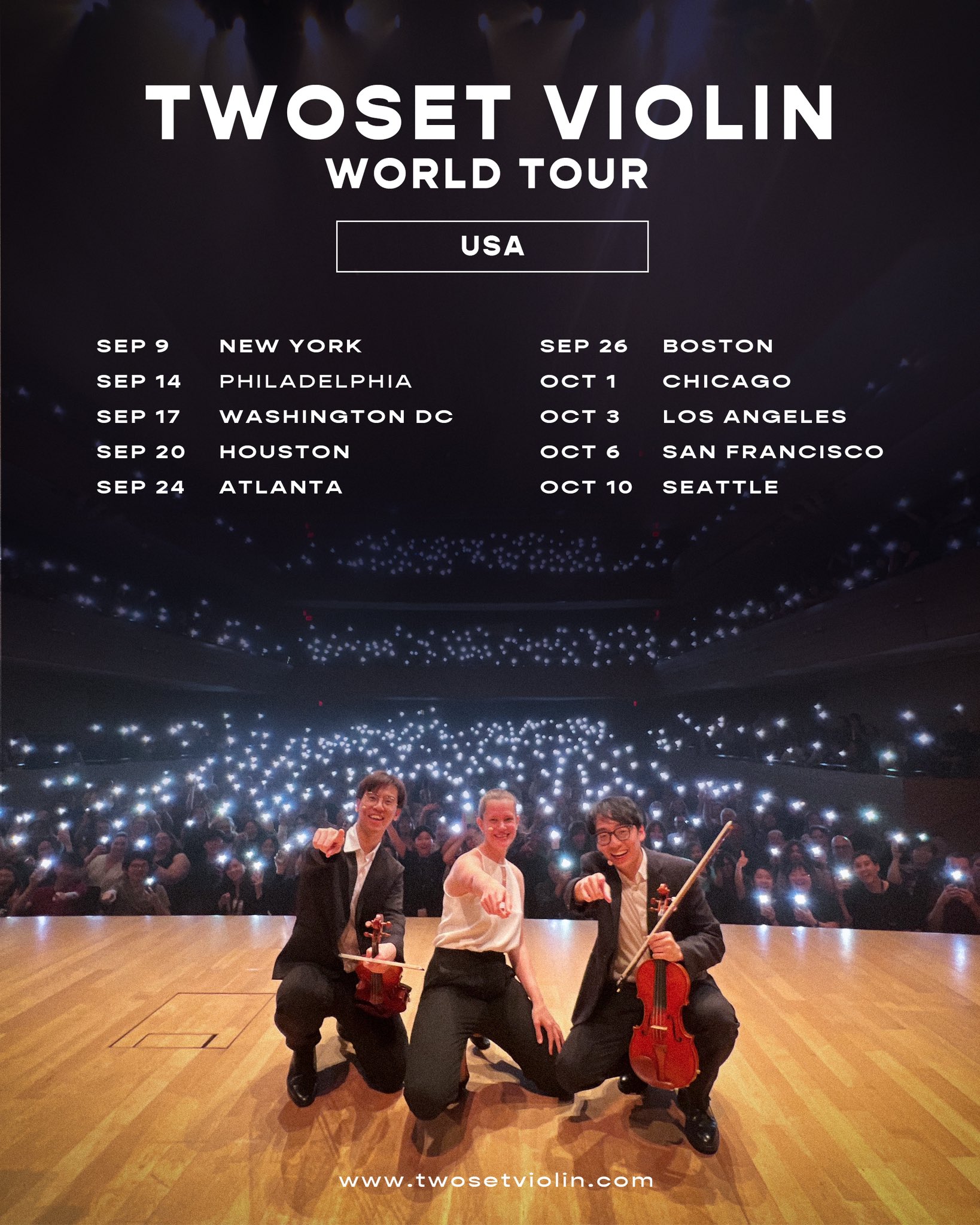 Twoset violinのworld tour TシャツXS TwoSet Violin on X: 