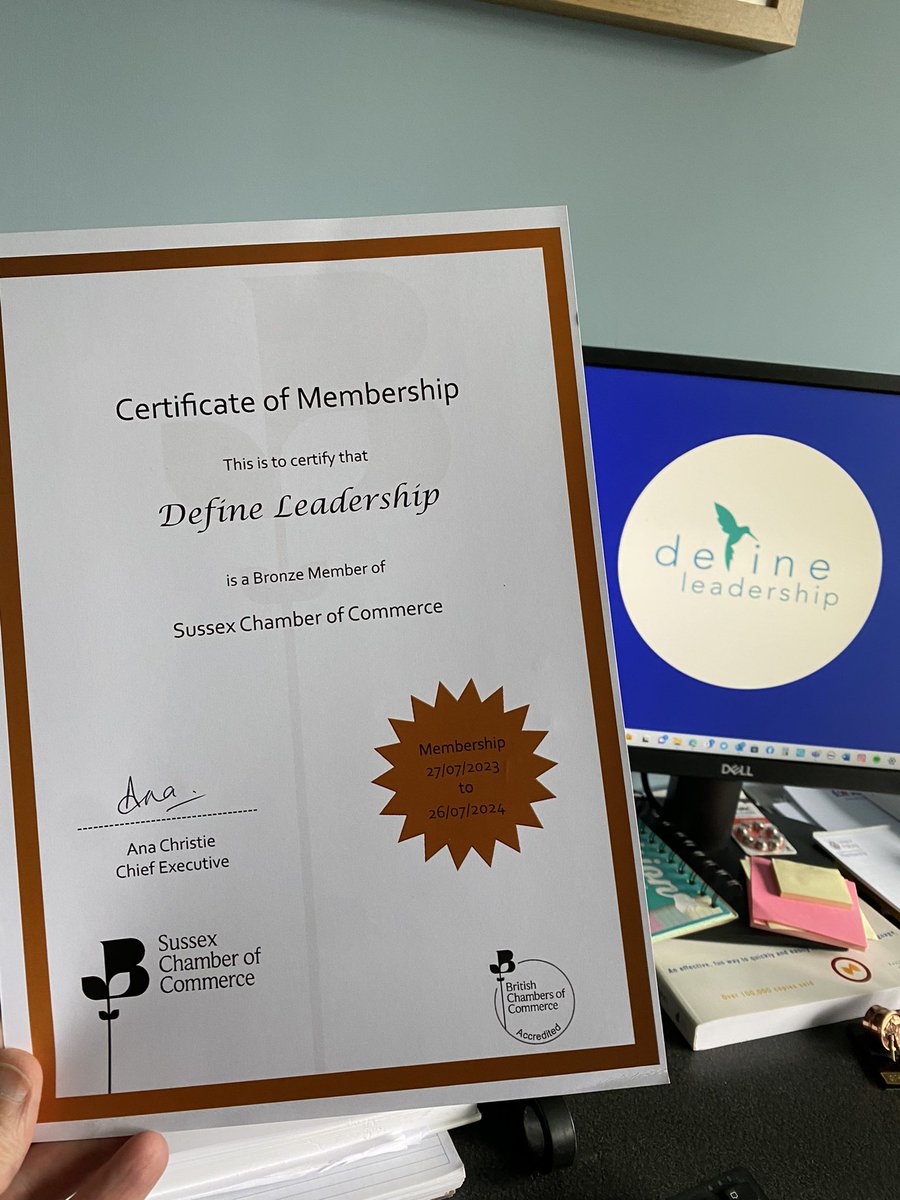 I've joined the Sussex Chamber of Commerce. It’ll be good to meet &amp; work with other members &amp; business owners. Looking forward to attending events particularly next Spring’s Business Expo @ The South of England Showground where I’ll be showcasing my training &amp; coaching programmes