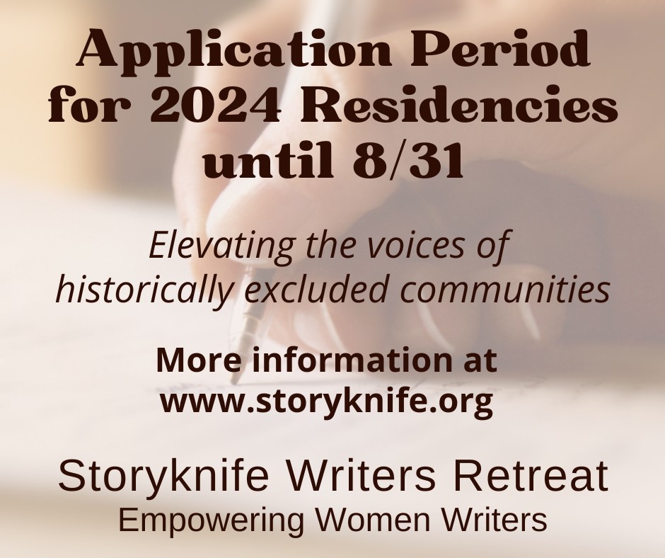 Storyknife is committed to diversity and elevating voices of historically excluded communities. We value all aspects of diversity and seek to make each resident’s time at Storyknife as productive and pleasant as possible.
1 month left to apply for 2024 residencies!