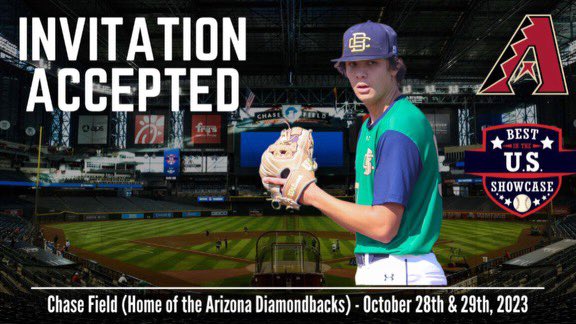 Jarren Hay (@jarrenhay) on Twitter photo Excited to be invited to the National MLB Showcase at <a href="/Dbacks/">Arizona Diamondbacks</a> <a href="/ChaseField/">Chase Field</a>! Thank you to <a href="/BUSShowcase/">Best in the US Showcases</a> and coaches for the opportunity. <a href="/NateTenbrink/">Nate Tenbrink</a> <a href="/BCbaseballtoday/">Building Champions</a> <a href="/Drew_Olla/">Andrew Olla</a> <a href="/TopSpeedLLC/">Joseph Potts</a> <a href="/ActionShotsKC/">Shelby Leiker Photography</a> <a href="/ASabath2/">Olathe West Baseball</a> Excited to be invited to the National MLB Showcase at <a href="/Dbacks/">Arizona Diamondbacks</a> <a href="/ChaseField/">Chase Field</a>! Thank you to <a href="/BUSShowcase/">Best in the US Showcases</a> and coaches for the opportunity. <a href="/NateTenbrink/">Nate Tenbrink</a> <a href="/BCbaseballtoday/">Building Champions</a> <a href="/Drew_Olla/">Andrew Olla</a> <a href="/TopSpeedLLC/">Joseph Potts</a> <a href="/ActionShotsKC/">Shelby Leiker Photography</a> <a href="/ASabath2/">Olathe West Baseball</a>