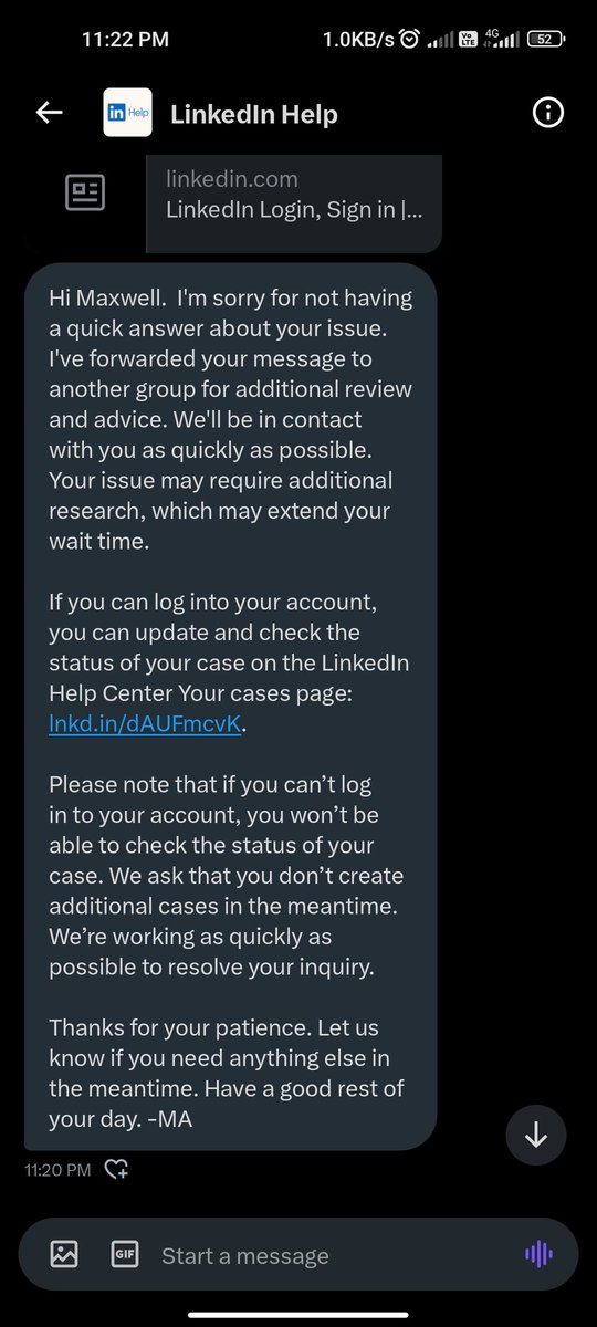gotabowl's tweet photo. @LinkedInHelp can boss up my fucking dick. Hopefully LinkedIn swallows. Fucking retards. https://t.co/oa5e8rgepm