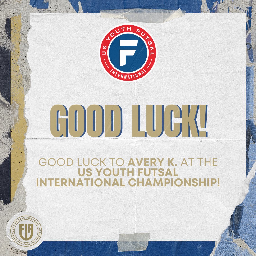 Let’s Go! ⚽️

Good luck to Avery K. from our 2014 EDS West team at the 2023 US Youth Futsal International Championship in Brazil! 🇧🇷

#usyf #usyouthfutsal #ifanewengland #boyssoccer #boysfutsal #usyfinternational