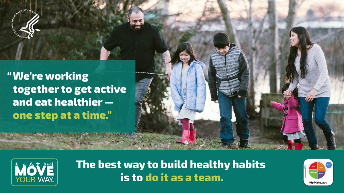 girlshealth's tweet photo. Help parents and kids #StartSimpleWithMyPlate and #MoveYourWay! Share the Rodriguez family’s story to encourage families to find foods and activities they can enjoy together: https://t.co/UZxw8dXJz2 https://t.co/jgh5i8TSAk