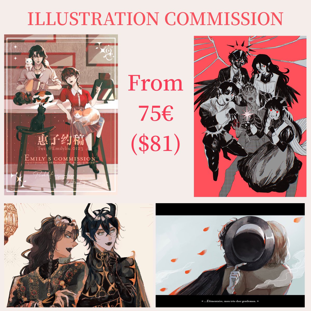 💖RTs REQUESTED & APPRECIATED💖  COMMISSIONS FOR SEPTEMBER AVAILABLE!!  For detailed price list, please check the link below!  