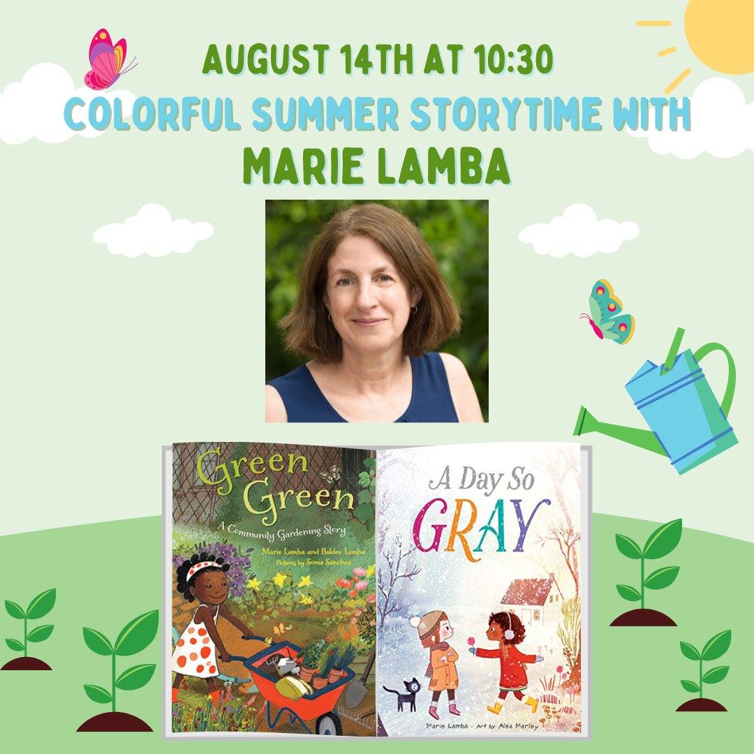 Are you in the Lititz, PA area? Come to @AaronsBooks Monday, August 14th at 10:30 a.m. for my colorful free storytime. I'll read my two picture books, we'll play a game and do a craft. Fun for the little kiddos! @visitlititzpa @LititzDaily @LititzRecord @lititz @LititzPost