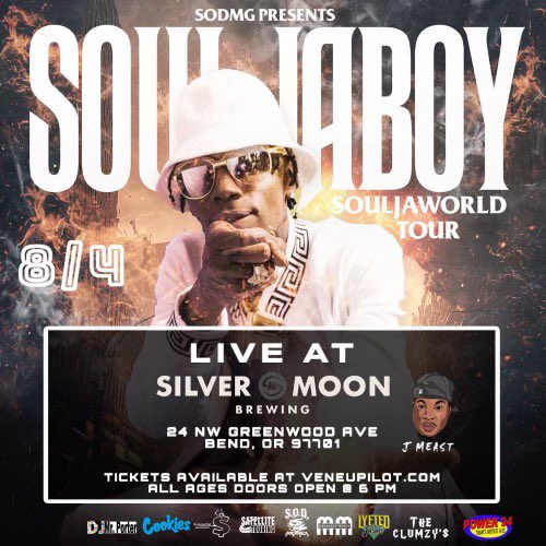 Bend, Oregon 📍 tonight let’s get it 🔥🎉💪🏾😎 linktr.ee/souljaworldtour #souljaworldtour