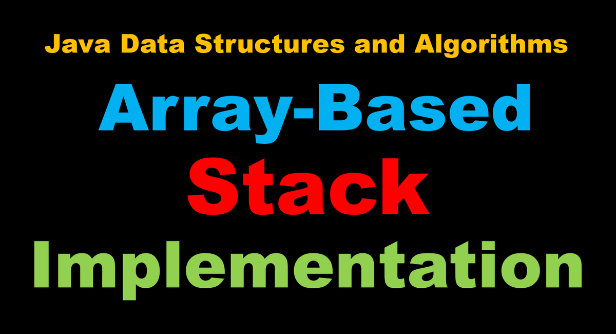CodingHelpLine's tweet image. Java array-based Stack Implementation. #Java #Programming #DataStructures #Tutorial #LearnProgramming #100DaysOfCode 
youtu.be/BjxmJG3LPgQ