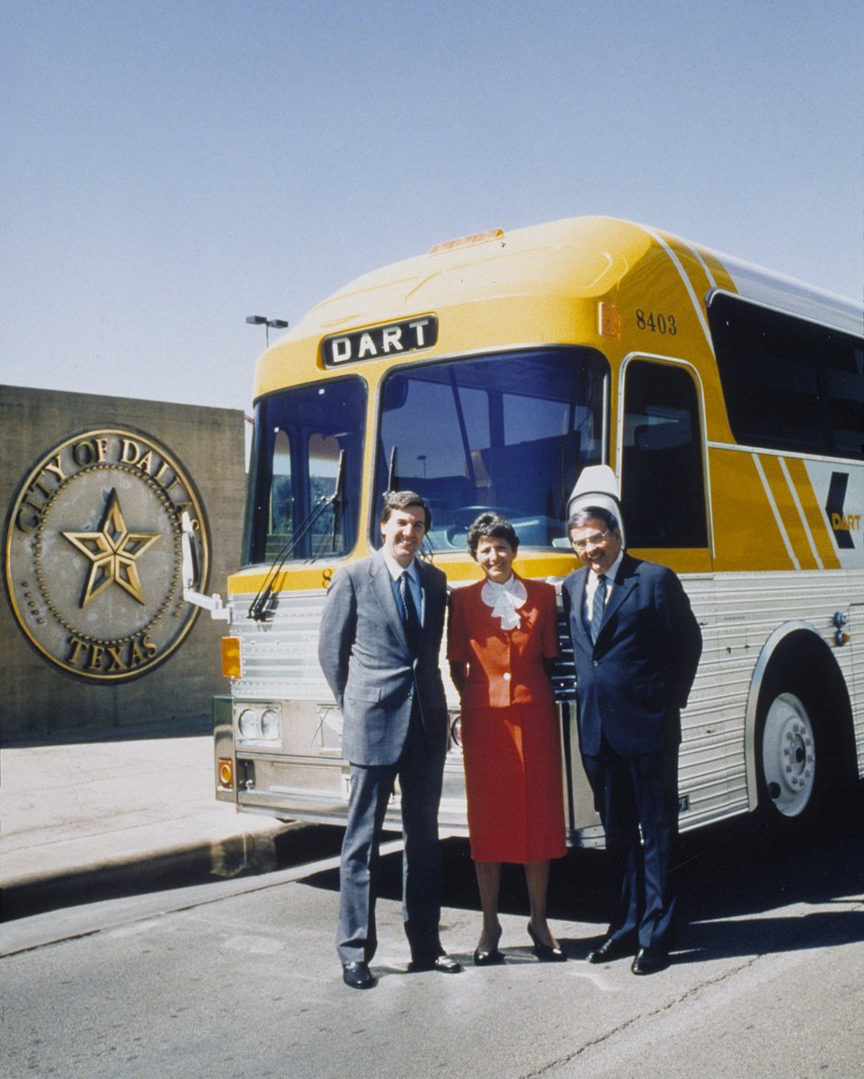 dartmedia's tweet photo. On August 13, 1983, DART was created when 58% of the voters in 14 cities and Dallas County cast more than 101,000 ballots in favor of regional transportation.
By the end of 1988, bus ridership reached 150,000 passenger trips per weekday.
๐: https://t.co/nS8xb6A9j7
#DART40th https://t.co/0cJs0y2JS1