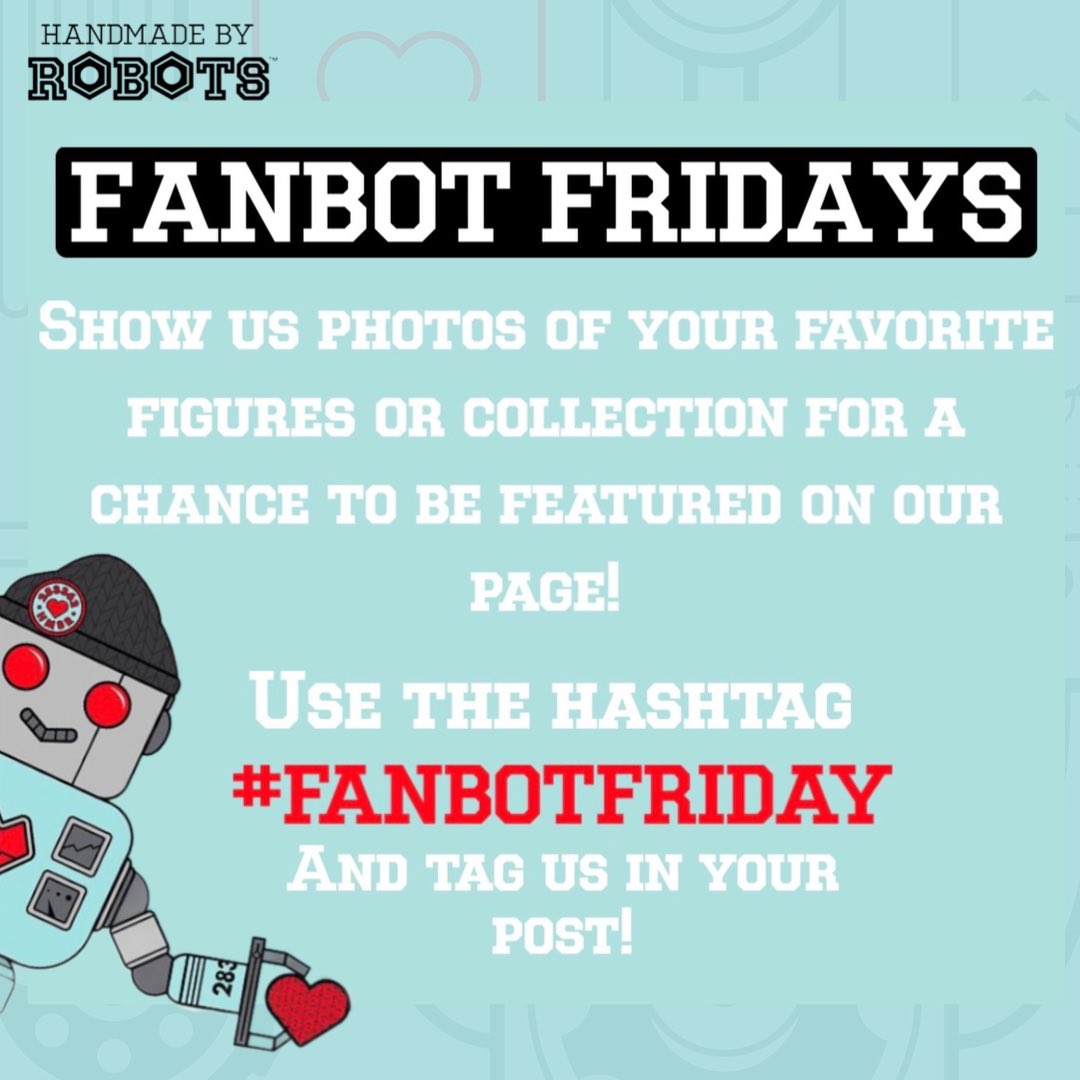hmadebrobots's tweet photo. Join us on Instagram for #FanBotFriday ! You can get chance to be featured on our page and maybe win a prize pack! 🙌🤖 https://t.co/852bVqeYIG