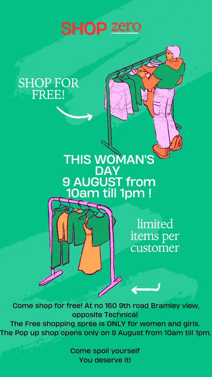Mpho_Mmasechaba's tweet photo. Hey guys, so This women’s month  we’re doing something different and special for all the women in need, 

Do you have have any clothes in your closet that you don’t wear anymore? Guess what, someone in need would really appreciate them, on the 9th of July women who are unemployed https://t.co/4Hnk66lxn4