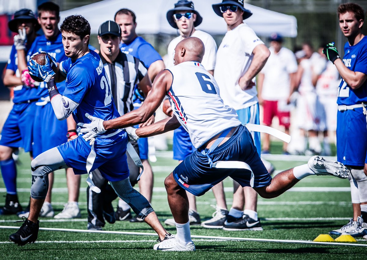 A record number of 33 teams from 20 nations compete at the IFAF European Flag Football Championships in Ireland as the University of Limerick hosts 20 men’s teams and 13 women’s teams. #FlagFootball #IFAF #Ireland Story: americanfootball.sport/2023/08/04/eur…