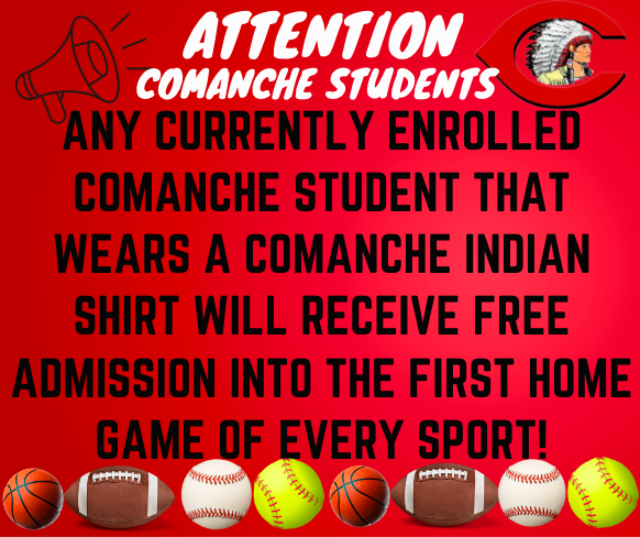 CPSIndians's tweet photo. 📣📣📣 ATTENTION COMANCHE STUDENTS 📣📣📣

Our first home event is Tuesday, Aug.8th where our Lady Indians will take on Anadarko at 5:00. Come out and support your Lady Indians! Let's pack the stands and be loud! 

#cps #WeAreOne #ComancheIndians #comancheok https://t.co/5PA2ApMgDE