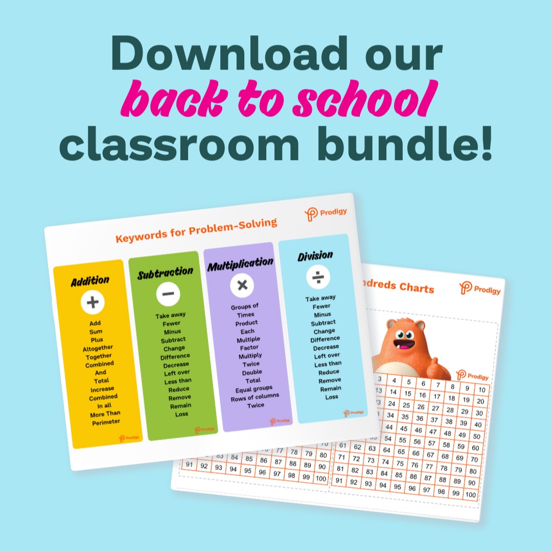ProdigyGame's tweet photo. #Teachers Decorate, educate and inspire your class with our bundle of posters, charts and much more. Download our classroom bundle today to set your students up for an epic year of adventure 🤩 

👉  https://t.co/uqz8mSzgml

#BTSwithProdigy https://t.co/WabrL8Hj6L