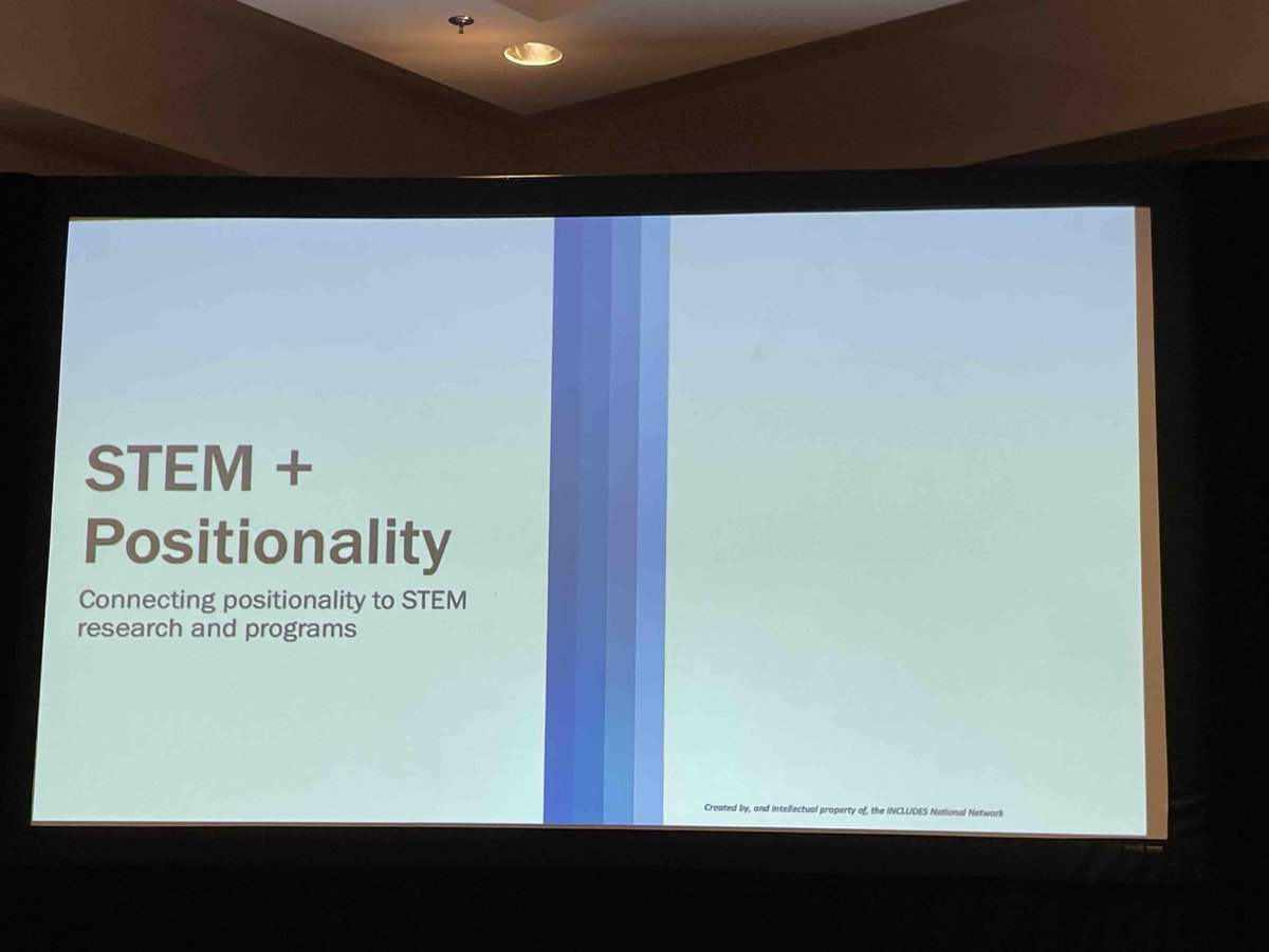STEMPushNetwork's tweet photo. Students and educators can co-create equitable shared language through understanding identity and position #INCLUDESConvening @NSFINCLUDESHub https://t.co/pRmF7GjYrA