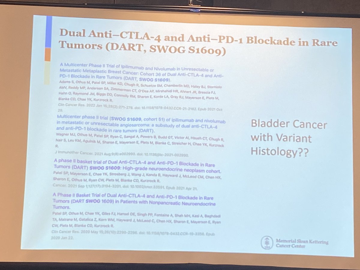 @rafee_talukder & Dr. Sam Funt discuss #ClinicalTrials in #BladderCancer with #RareVariants #BCATT23 #RareGUtumors @BladderCancerUS @OncoAlert. Bottom line-We need to come together! We need more data!