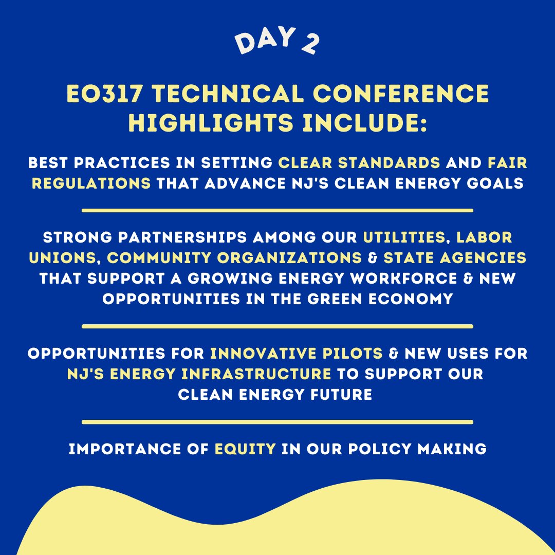 NJBPU's tweet image. Yesterday, we wrapped up Day 2 of the EO317 Technical Conference! Thank you to attendees &amp;amp; staff who joined us in-person, watched via live-stream, &amp;amp; participated in productive discussions around the future of our voluntary building decarbonization programs!

Highlights include ⬇️
