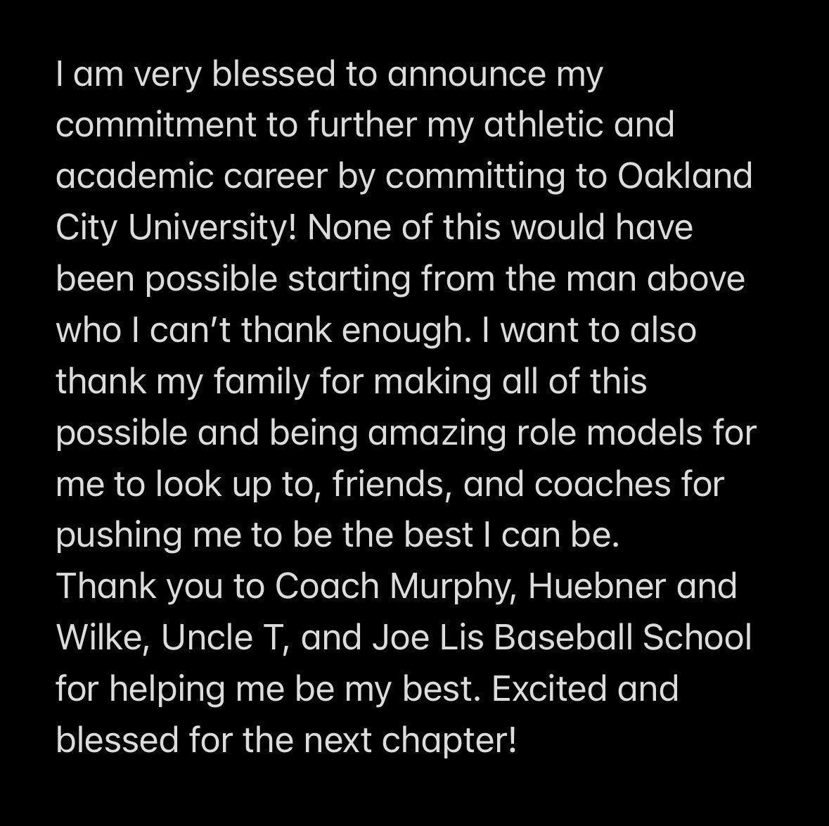 agillihan7_'s tweet photo. Committed! Go Mighty Oaks⚔️
@andy_lasher @OaklandCityBSB @mchsbaseballMTC @JasonMurf14 @TopTierAs17U https://t.co/1ptilckLJf