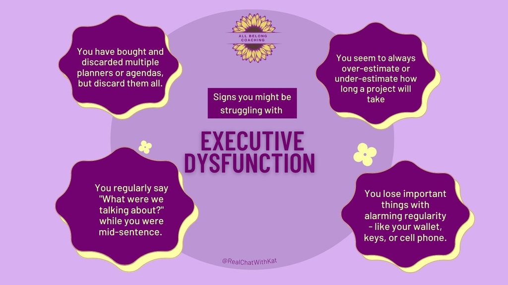 Signs you might be struggling with Executive Dysfunction Does this sound like you? If so, you aren't alone! ⁠🌈 Download the FREE ADHD Guide - Ten Tips To Tackle Task Initiation ↣ tinyurl.com/ABCTaskInitiat… ⁠ #ADHD #adhdcommunity #adhdawareness #executivefunction #adhdlife