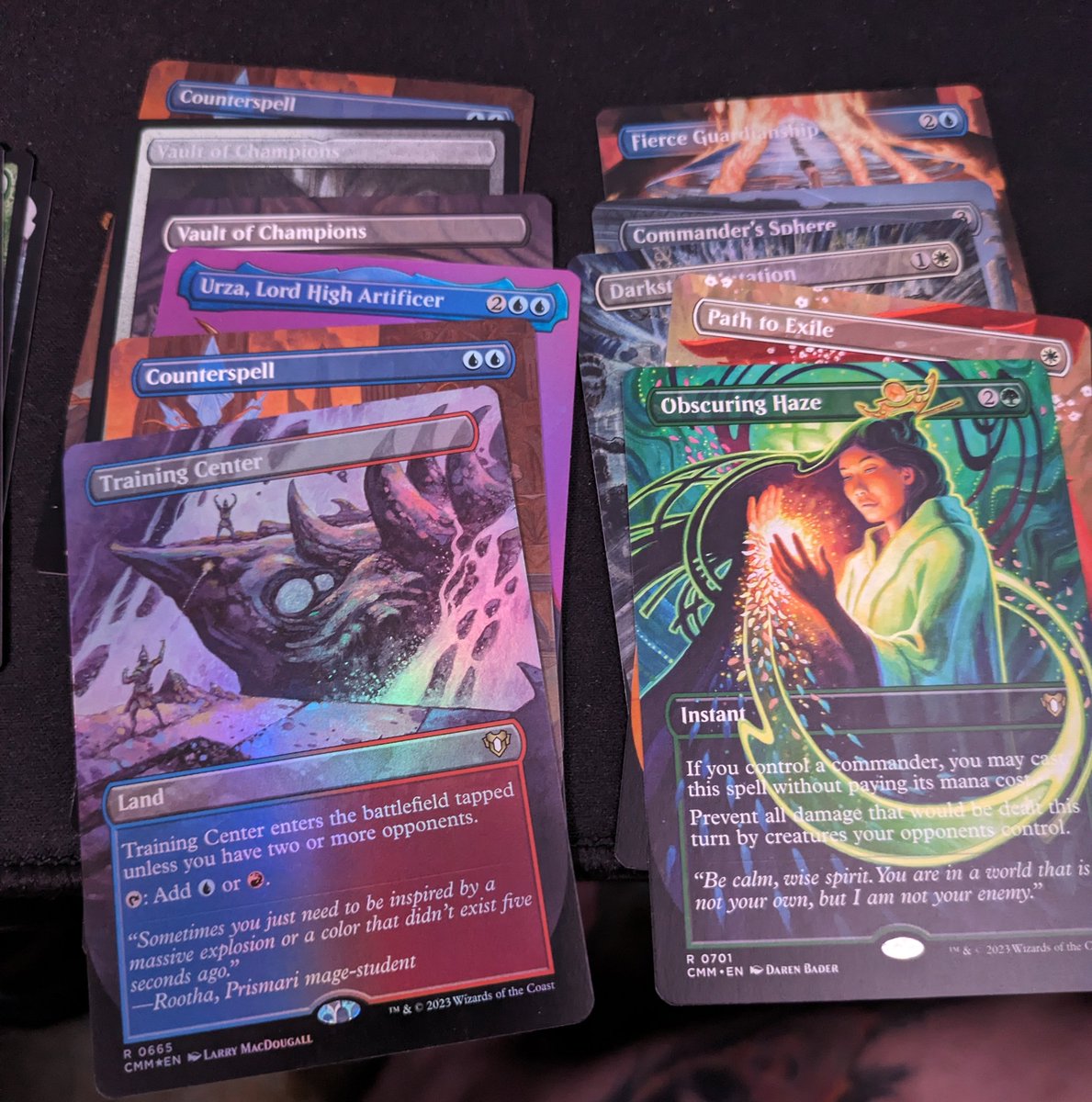metalplaysg4mes's tweet photo. #commandermasters #collectorsbox number 1 Just the cards I'm happy about, definitely bummed I got the ugly #etchedfoils https://t.co/hrvAv56ZeG