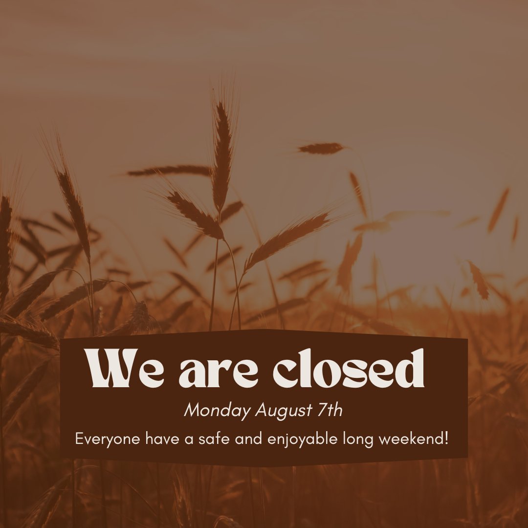 We do have parts and service on call over the duration of the long weekend. In the event of an emergency call 780-853-4013.