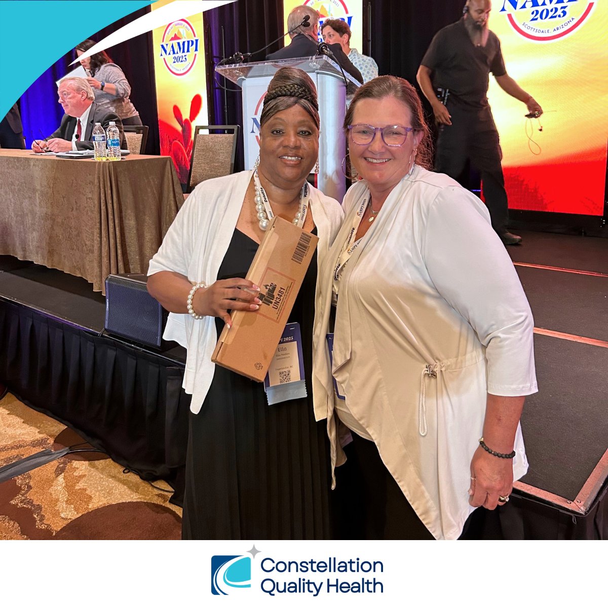 ConstellationQH's tweet photo. Our first NAMPI Conference as Constellation Quality Health in the books! Our team had a great experience in Scottsdale this week meeting other health care professionals dedicated to protecting the integrity of Medicaid. #NAMPI2023 #constellationqualityhealth https://t.co/vP8Nhm2bLD