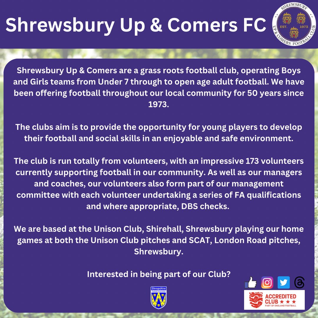 Shrewsbury Up & Comers (@upandcomersfc) on Twitter photo 