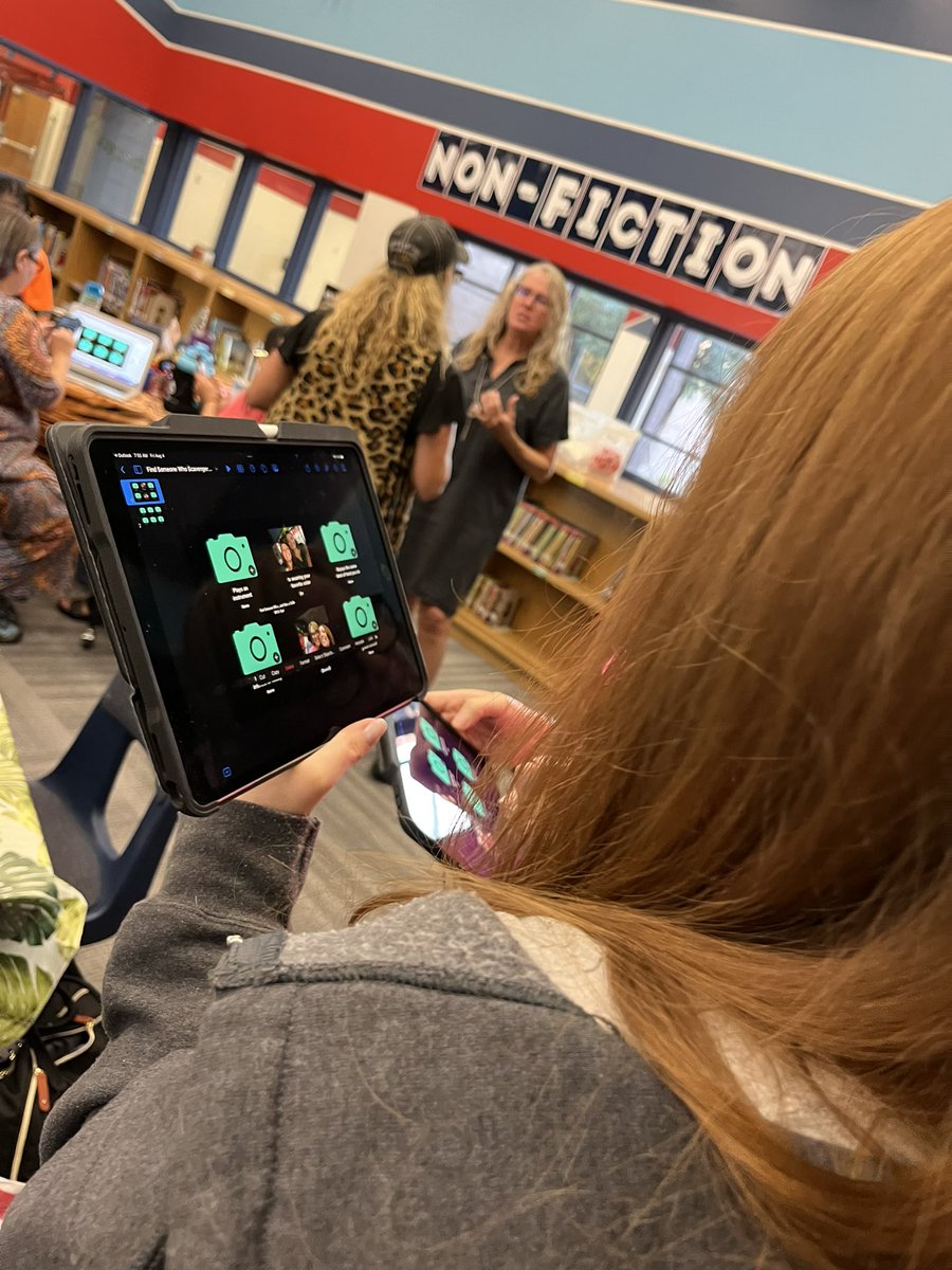 EthridgeES's tweet image. Learning how to use technology to engage students in the classroom!  #handsonlearning #wildaboutlearning #LISDBeTheOne