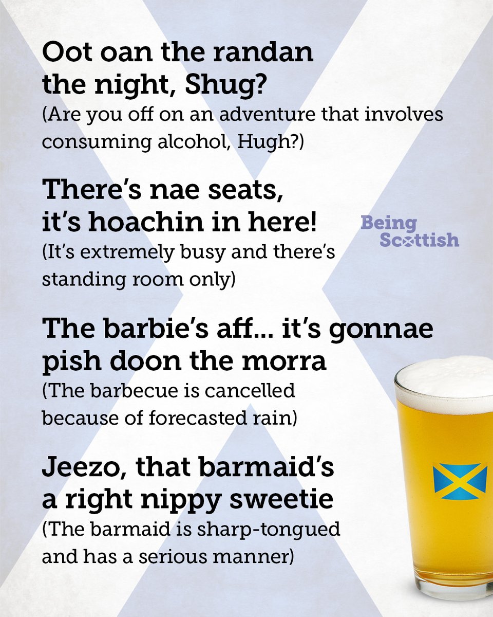 BeingScots's tweet photo. Learn Scottish: Weekends https://t.co/fkmEzCgKUX