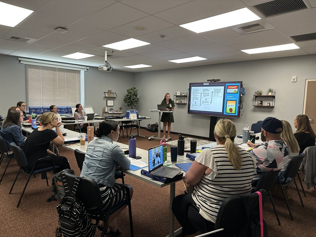 Special education teachers had a great PD session with <a href="/CblaurenTitus/">CBLauren_Titus</a> this week. Excited to see these teachers apply the new learning in their classrooms!