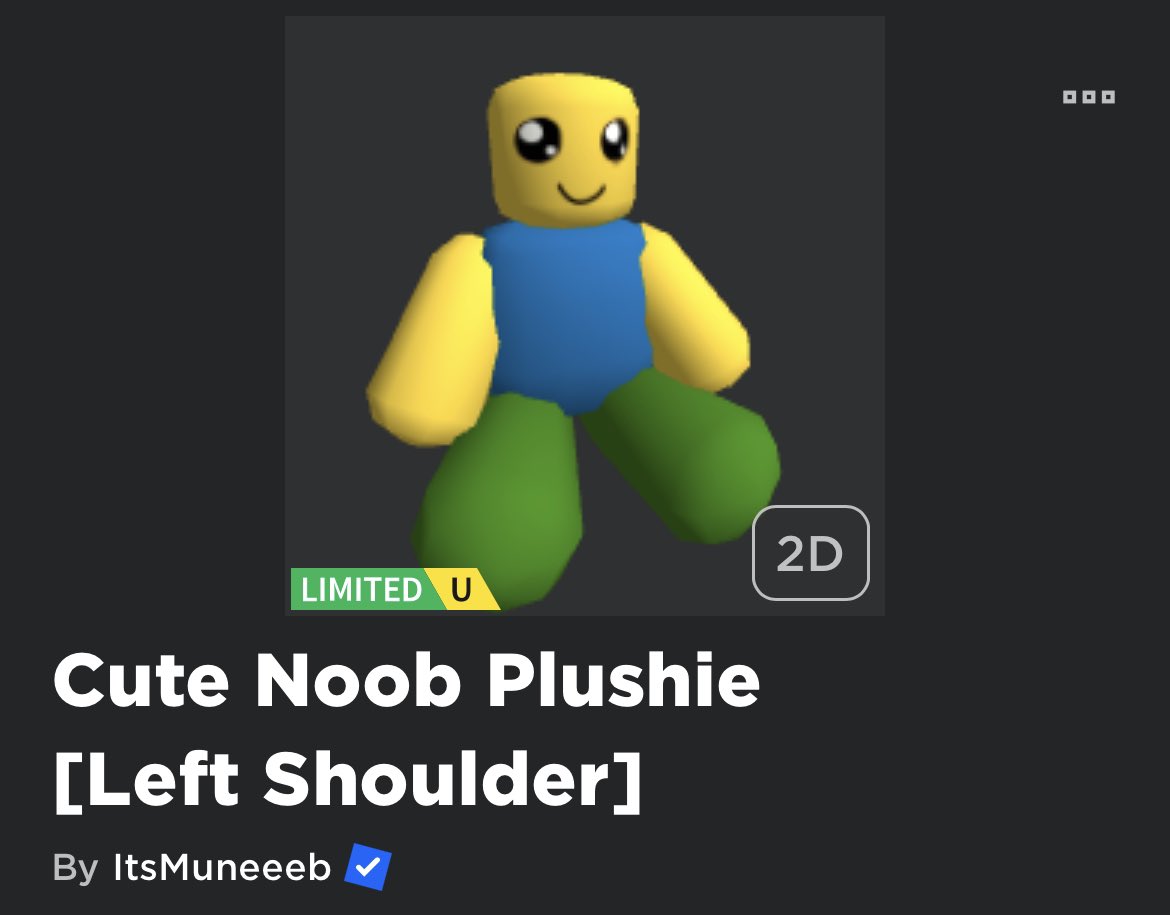 Cute Noob Plushie [Left Shoulder]