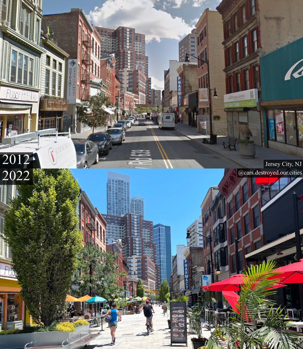 Looking SE on Newark Ave from Erie St.

(2012 vs 2022)