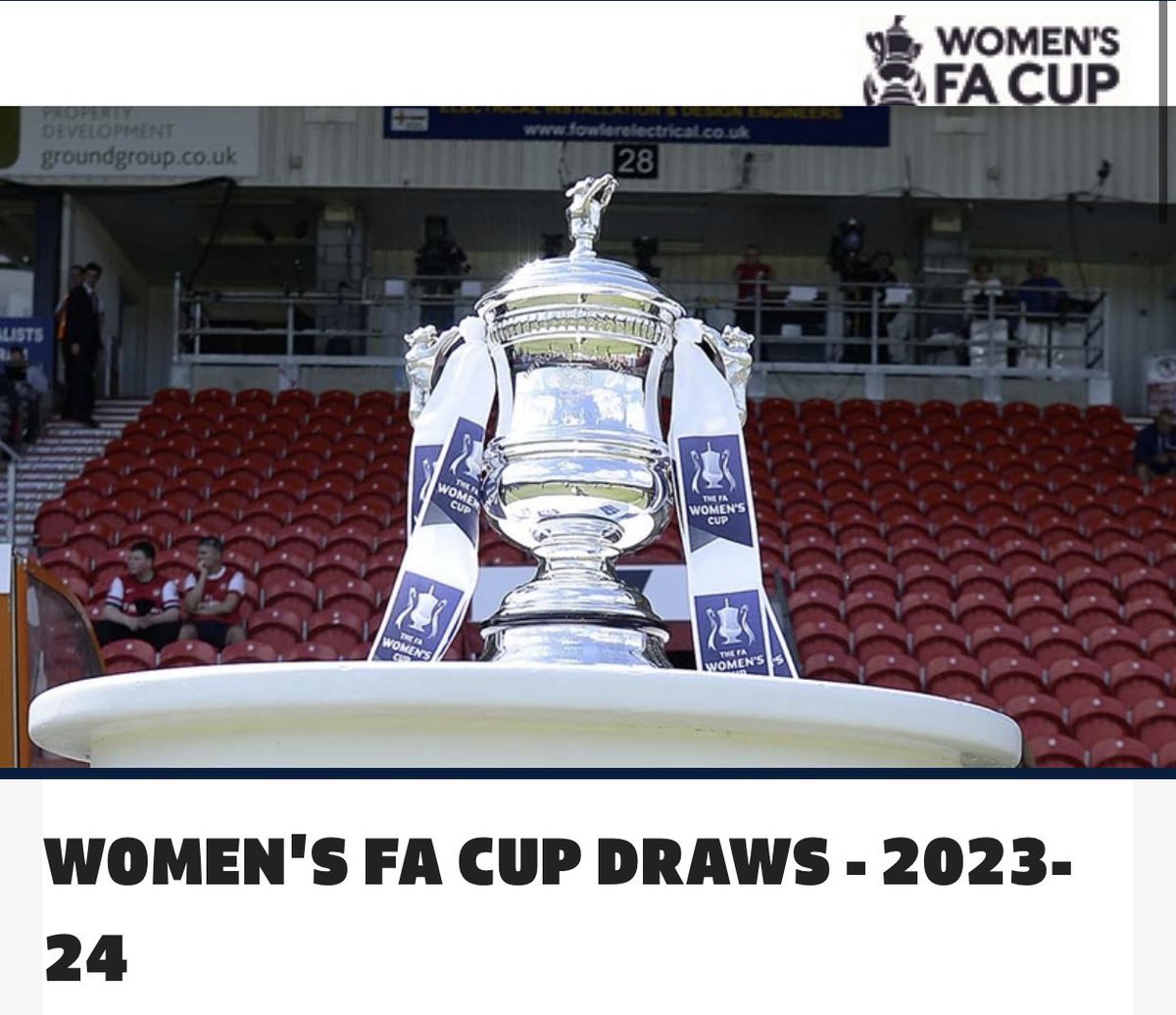 JGW1902's tweet photo. The ladies 1st team have been drawn away in the F.A.Cup 2nd Round Qualifier to either Coventry City or Port Vale.

A tough test for the ladies in blue 👍

#UTB💙
#dreamscometrue
#proudtobeblue https://t.co/EnJtnhghg1