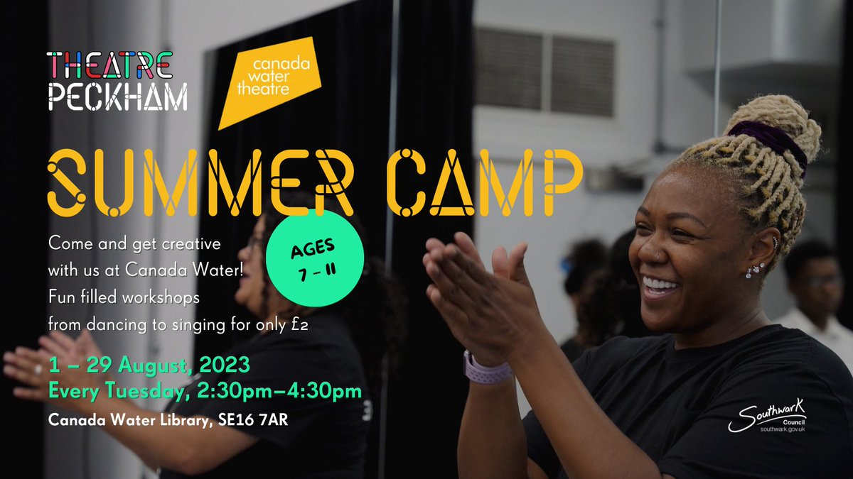 Still looking to express yourself this Summer?  

Join our weekly sessions for ages 7-11. Each workshop will be focused on a specific area of Theatre from physical theatre to improvisation  

📅 1-29 Aug, Every Tues 2:30pm–4:30pm 
📷 £2 each workshop 
🔗buff.ly/3YbMax2