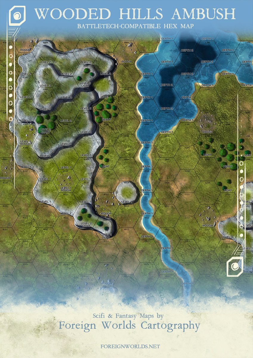 FWCartography's tweet photo. It's #Freemapfriday! get this #battlemap for free, (mech)warriors! ;) #battletech #mechwarrior at
https://t.co/jBg3OzbzHC
And check out the rest of my catalogue as well!
#ttrpg #tabletopgames #TTRPGRising #commissionsopen https://t.co/xyYoaJ9e4s