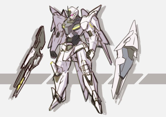 手癖でオリジナルガンダムをラクガキするとやっぱ自分の好きなシリーズを連想してしまうんだよなぁw 