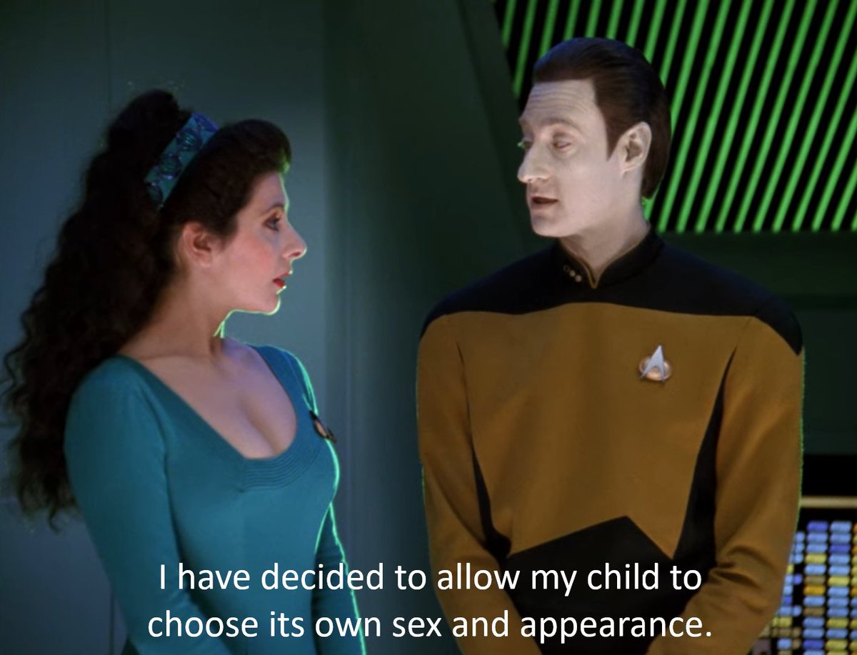 Data says "trans rights"

Be like Data <a href="/StarTrek/">Star Trek</a>