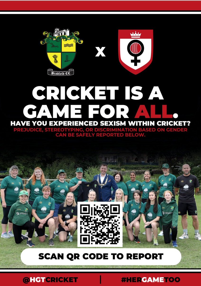 We are very proud to announce our partnership with #hergametoo
As a club we welcome inclusivity and diversity.
Being part of this will ensure we have a welcoming, safe environment, whilst giving everyone the opportunity to participate in the wonderful game of cricket.
#HerGameToo