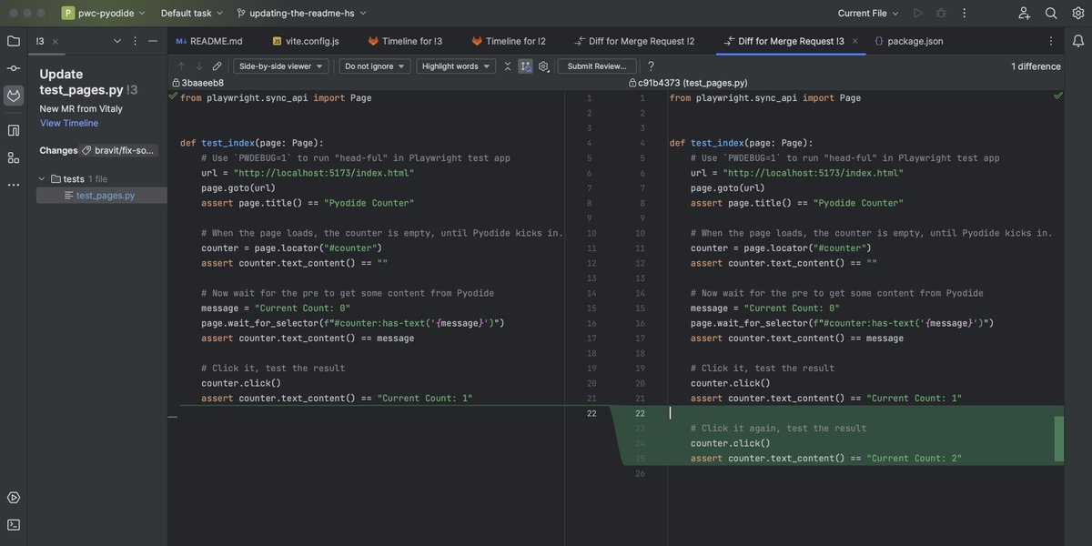 GitLab has been integrated into WebStorm v2023.2 and other JetBrains IDEs! #NewInWebStorm Read this blog post for the full details 👉 bit.ly/45fc8SY