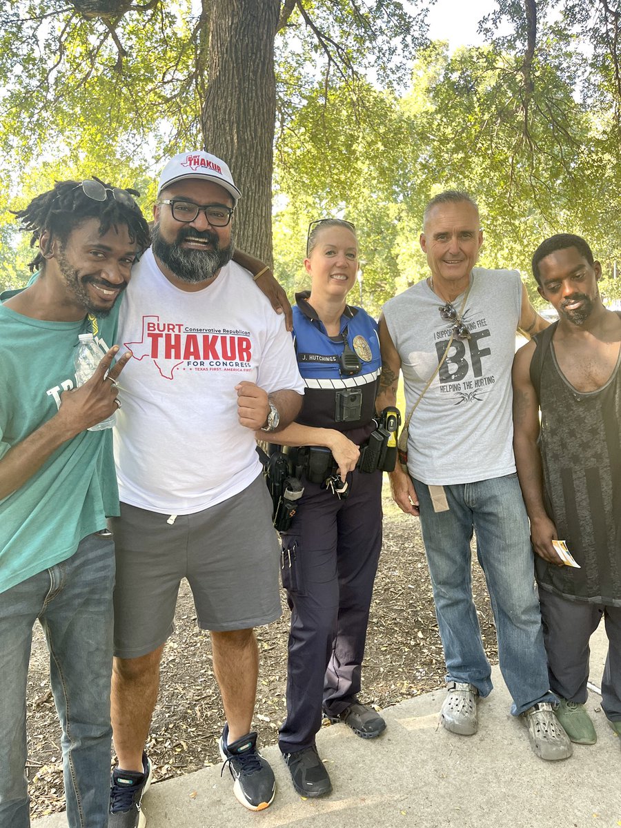 I spent the morning with Officer Hutchings (Plano PD) & Scott Mormon, meeting our homeless. They shared some solutions we can enact in Congress for Collin County. In a sea of apathy they are a lighthouse leading people into a harbor of hope. I pledge to be a voice for all.
