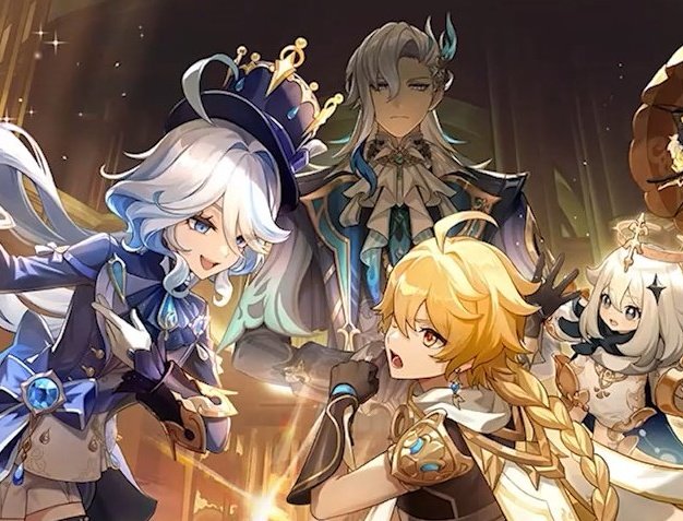danemo_'s tweet photo. It looks like Aether is flirting with a girl and her father is watching

#Focalors #Neovillette #Fontaine #GenshinSpecialProgram #GenshinImpact https://t.co/5MFH3WTotd