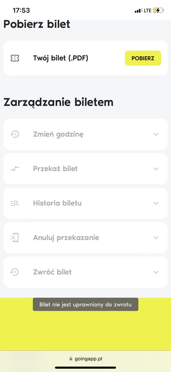 Yvsiek's tweet photo. Czemu ten chujowy bilet na #festfestival nie jest uprawniony do zwrotu na #goingapp ? 💀 https://t.co/4iHIhragpV