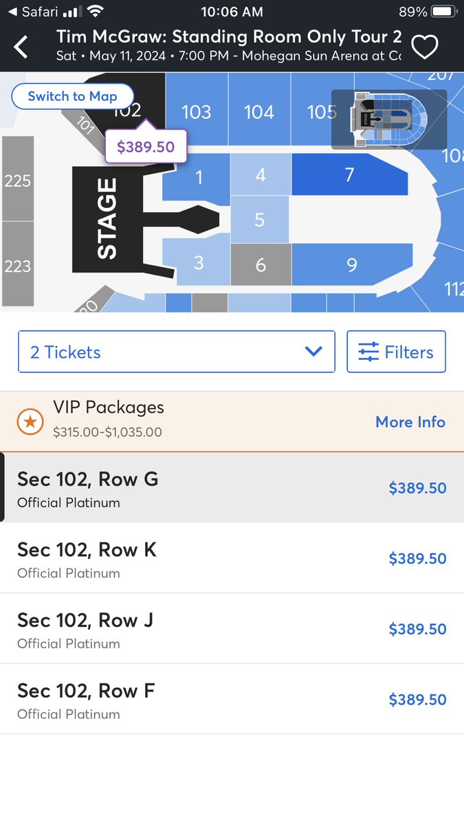 Andy_Green2004's tweet photo. I would love to see @TheTimMcGraw but when tickets go on sale and are face value $389.50each (without ticket master fees) who the hell can afford to go. This is truly sad, #Imissbackwhen we could go to a concert as a family (my sisters, myself, and my daughter) for less than $200 https://t.co/52j0XNSNr0