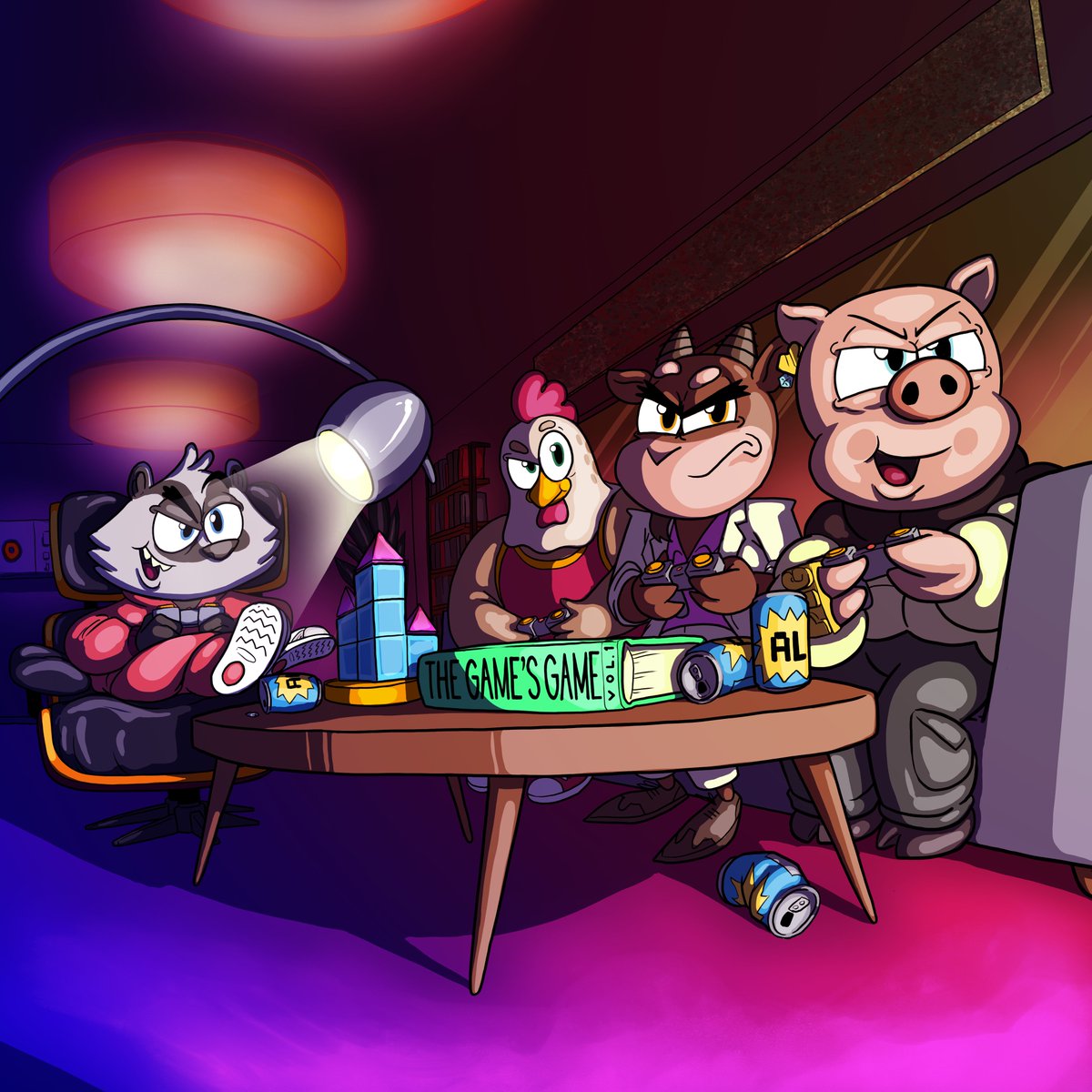 visitsugartown's tweet photo. The gang's all here, time to play 🕹️ https://t.co/cQGTpBSD5l