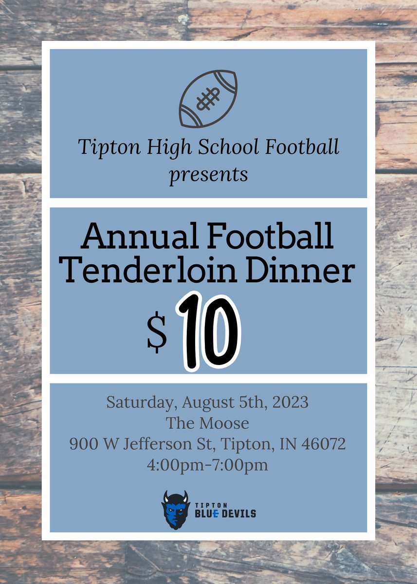 TiptonHS's tweet image. Please come and support you Blue Devils Football Program! #TiptonPride